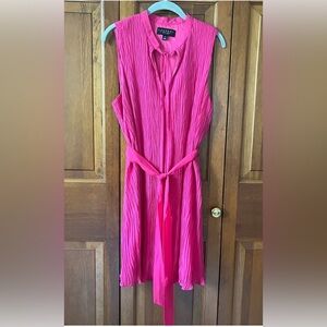 Laundry By Shelli Segal Vibrant Pink Midi Dress